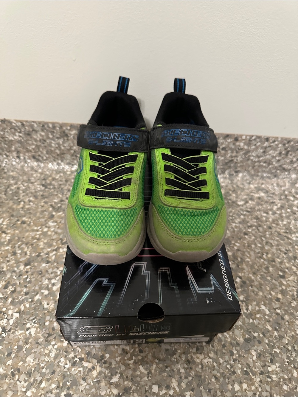 Skechers Kids' Neon Green Light-Up Sneakers